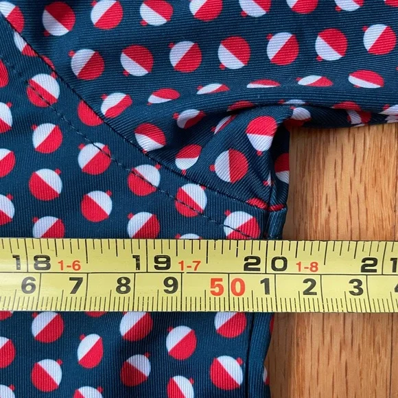 NWT! Waggle Bobby Golf Polo with Red Collar & Trim - Picture 8 of 9